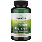Swanson Juniper Berries Capsules, 520 mg, 100 Count