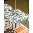 thumbnail image 2 of Outdoor Tablecloth with Umbrella Hole for Patio/Picnic/Party/Camping, Sage Green Palm Tree Waterproof Table Cloth Square Cover Washable, Summer Tropical Tree Coastal Beach (60"x 60"), 2 of 9