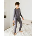 thumbnail image 3 of Ventana Boys Thermal Underwear Set - Waffle Knit Cotton Blend Long Johns, Fleece Lined Comfortable 2-Piece Sleepwear & Pajamas with Top Pants, 3 of 3