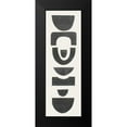 thumbnail image 2 of Delamater, Rob 7x14 Black Modern Framed Museum Art Print Titled - Neutral Totems X, 2 of 5