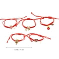thumbnail image 4 of 5pcs Red String Bracelet Braided Rope Bracelet Wrist Red Chain (Random Style), 4 of 8