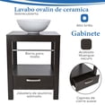 thumbnail image 4 of SET MUEBLE PARA BAÑO 3 PIEZAS INCLUYE LAVABO Y ESPEJO GRAVITA GB 2072 84, 4 of 8