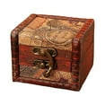 thumbnail image 1 of Organizador de joyas de madera rústica, estuche de almacenamiento hecho a mano, caja de baratijas para joyas C, 1 of 5