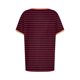 thumbnail image 5 of Blusas para las Mujeres Casual, Rayas Impresas Patchwork Manga Corta Cuello Redondo Top Hecho de 95% Poliéster 5% Spandex para el Verano, Tops Cortos para las Mujeres, 5 of 5