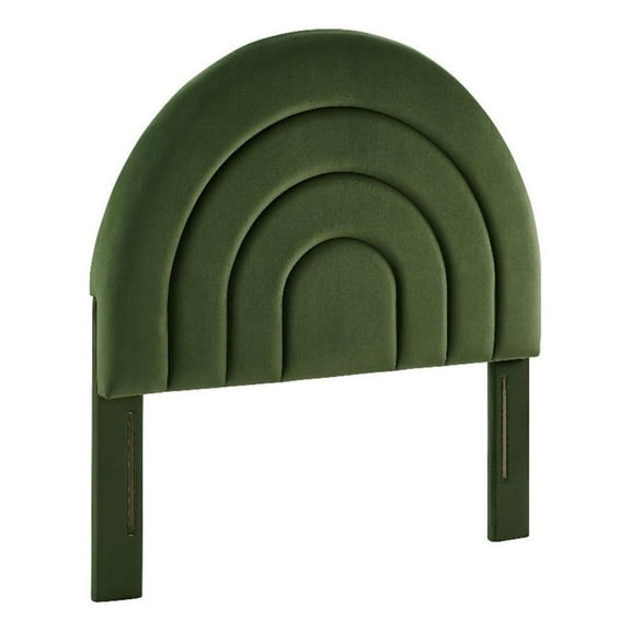 Pemberly Row Modern / Contemporary Twin Headboard in Moss Green