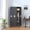 Black, variant on 72" Metal Storage Locker Cabinet – 3 Door Large Storage Lockers for Employees & Home Garage, Black