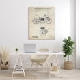 thumbnail image 2 of Stupell Industries Vintage Motorcycle Shaft Drive Machinery Blueprint Diagram Canvas Wall Art, 36 x 48, Design by Karl Hronek, 2 of 7