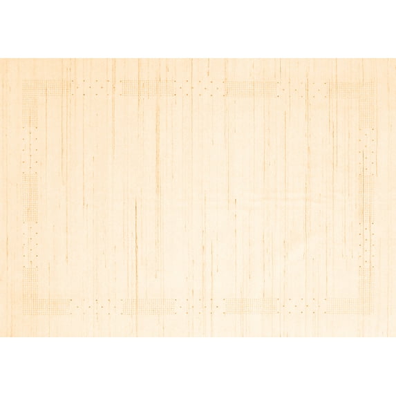 Ahgly Company Indoor Rectangle Solid Orange Modern Area Rugs, 4' x 6'