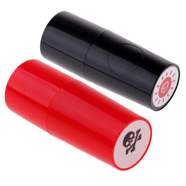 Conjunto de 2 Colorfast Quick-Dry Golf Ball Stamp Stamper Marker Impression Seal - Juego de Herramientas de de Pelotas de Golf - Golfista Gift Sol y Macarena Sello de estampador de pelota de golf