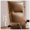 thumbnail image 3 of HomeZeer Brown Office Chair with Wheels, Swivel High Back Executive Office Chair with Memory Foam and Arms, Leather Adjustable Height Computer Desk Chair for Home Office, 3 of 10