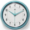 thumbnail image 2 of Infinity Instruments Retro Round Aurora Pale Yellow Metal 9.5-inch Analog Wall Clock, 2 of 6
