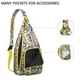 thumbnail image 2 of Lightweight Sling Bag for Women - Waterproof Floral Crossbody Backpack, Anti-Theft Boho Purse for Travel, 2 of 4