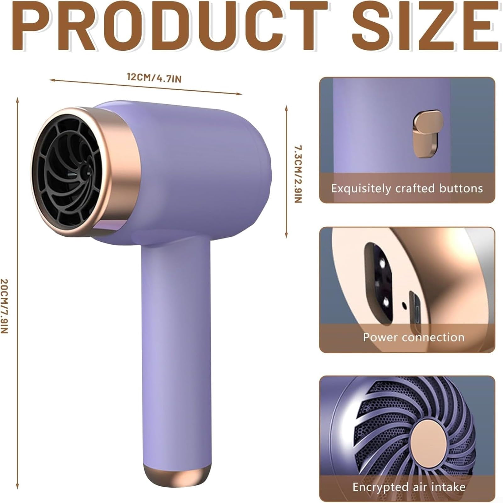 Cordless Rechargeable Hair Dryer With 3 Speeds And Heat Settings Portable Wireless Blow Dryer For Travel Home Gift, C