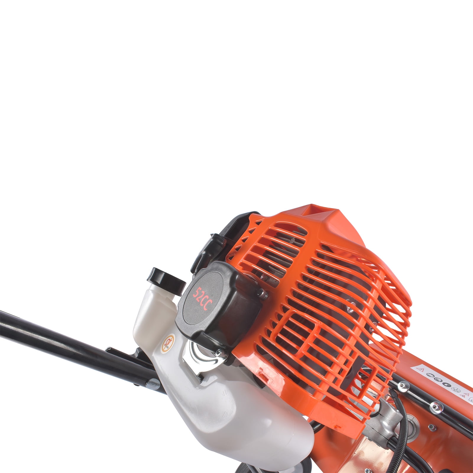 NOBOLEA 52CC 2-Stroke Gas Powered Garden Tiller Cultivator, 17.17" Tilling Width & 3.9" Depth, 4 Steel Tines Gas Tiller for Yard, Garden, Lawn Soil Cultivation