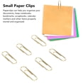 thumbnail image 3 of 100Pcs Paper Clips, 1.1in Metal Clips Slip And Rust Resistance Office Clips Colored Small Paper Clips Bulk Paper Clips For File Classification With Storage Box, 3 of 8