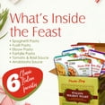 thumbnail image 5 of Pasta Zing Italian Holiday Feast Gift Box, Premium Ready Pasta Variety Pack | Limited Edition Holiday Gift | 100% Durum Wheat | Al Dente Bite | Pack of 6, 5 of 7