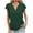 Green, variant on WIZUTIZ Plus Size Tops for Women up to 65% Off Work Out Loose Fit Breathable Athletic Shirts Ladies Trendy Short Sleeve Tshirt Sports Solid Tops Retro Fashion Tshirts Vintage V-Neck Tee T-shirt Bl