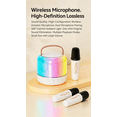 thumbnail image 2 of BBFace New Karaoke Bluetooth Speaker, Dual Wireless Mics, Hi-Res Audio, Portable for Home KTV & Outdoor Parties, 2 of 7