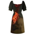 thumbnail image 6 of Volcanic Eruption Glowing Sleeveless Dress beach outfits for women elegant chic women dresses promotion, 6 of 7