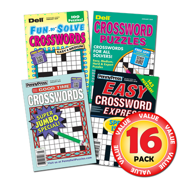 Penny Dell Favorite Crossword 16-Pack (Paperback)