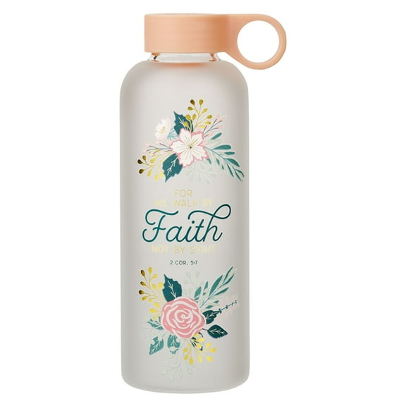 Water Bottle Glass Walk by Faith 2 Cor. 5:7, (Hardcover)