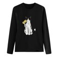 thumbnail image 3 of Blusa de manga larga con estampado informal para mujer Fridja  hj825, 3 of 5
