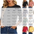 thumbnail image 3 of Neewe Sweaters for Women Plain 3/4 Sleeve Tops Round Neck Loose Casual Tunic Casual Pullover Daily, 3 of 7