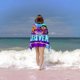 thumbnail image 2 of Chibiverso Toalla de playa de secado rápido con diseño temático, regalo para mujeres y niñas, ideal para cumpleaños, fans, amantes de la música, uso en la playa o al aire libre, 78 × 180 cm, 2 of 6