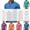 thumbnail image 3 of LWITHSZG Mens Shirts Trendy Mock Neck Quarter&nbsp;Zip&nbsp;Pullover Business Office Work Blouses Stretchy Slim Fitted Short Sleeve Tops S-XXXL, 3 of 7