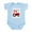 Sky Blue, variant on CafePress - Little Brother Red Tractor Infant Bodysuit - Baby Light Bodysuit, Size Newborn - 24 Months