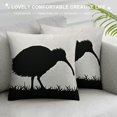 thumbnail image 3 of YINGXI  Kiwi Bird Pillow Cover - Decorative Pillow - Kiwi Pillow - New Zealand National Symbol Print Cushion - Bird Throw Pillow  22x22in, 3 of 5