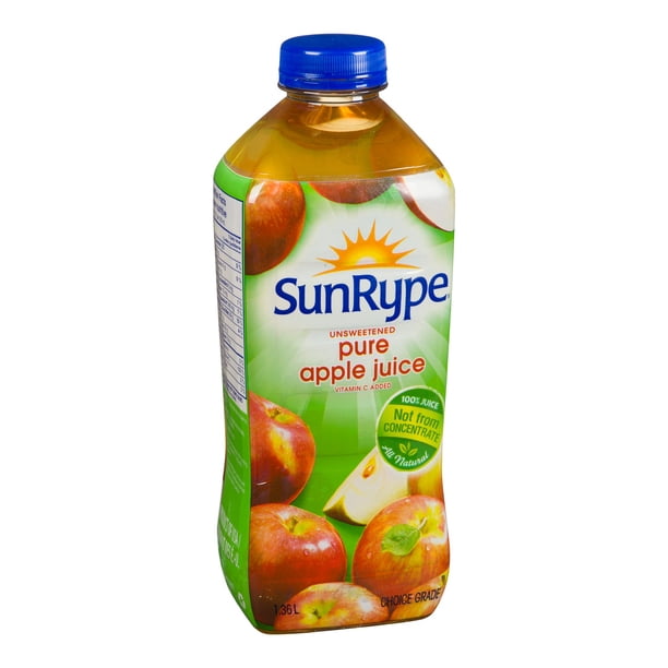 Sun Rype Juice Box Sunrype Unsweetened Pure Apple Juice, Polyethylene | 1.36L/Unit, 6 ...
