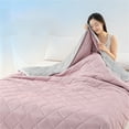 thumbnail image 1 of Polyester Blanket Heavy Blanket For Sleeping Perfect，Ice Blanket Summer Cooler Quilt For Hot Sleepers And Night Sweats Cooler Comforter Double Cold Effect Blanket Cooler Fiber Soft Machine Washable, 1 of 9