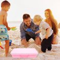 thumbnail image 1 of YOSADIER 2Pcs Handheld Sandbox Sand Tray Portable Kids Toy Storage Box Pink White Abs Material, 1 of 7