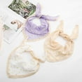 thumbnail image 5 of AWAYTR 3Pcs Floral Hair Bandanas Chiffon Head Kerchief for Women Girls Boho Hair Scarf Headband Bandana Daisy Lace Head Scarf, 5 of 9