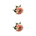 thumbnail image 3 of Billuyoard Ramo de flores artificiales, cabezas de hortensia falsas, rosas realistas, fiesta, hogar, autoensamblaje, , exhibición de boda Type6 NO6, 3 of 6