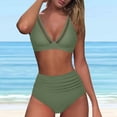 thumbnail image 3 of Gibobby Trajes de Baño para Mujer Bikini de cintura alta para mujer, bañadores sexys de dos piezas con realce, traje de baño Vintage, conjunto de Bikini (AG,CH), 3 of 5