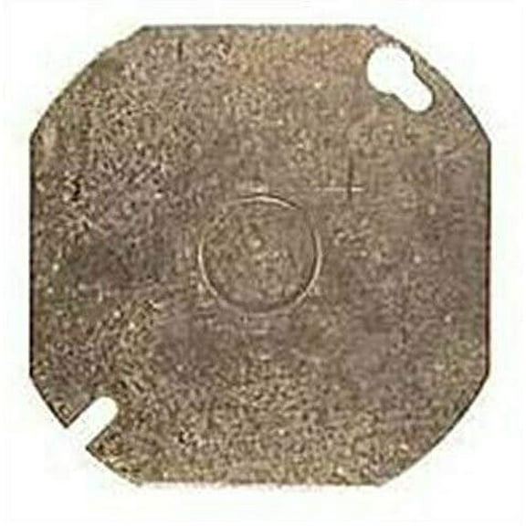 Hubbell Octagon Blank Box Cover with Knockout - Model 724 - Multicolor