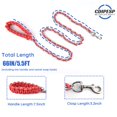 thumbnail image 4 of Chew Proof Chain Dog Leash 5.5ft Heavy Duty Dog Leashes Metal Pet Chain Lead with Soft Rope Handle for Medium Large Dogs, 4 of 7