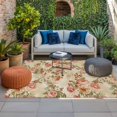thumbnail image 2 of Rose Fall Outdoor Rug for Patio/Deck/Porch, Non-Slip Large Area Rug 5 x 8 Ft, Thanksgiving Vintage Pastoral Botanical Flowers Indoor Outdoor Rugs Washable Area Rugs, Camping Rug Carpet Runner, 2 of 8
