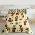 thumbnail image 2 of Feelyou Nutcracker Royal Guarder Full Size Comforter Sets, Merry Christmas Bedding Comforter Set, Teen Kid Child Reversible Bedding Sets, Breathable Home Decor, 3-Piece, 2 of 8