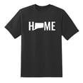 thumbnail image 1 of Home State Connecticut Design Mens Graphic T Shirts Black, 1 of 1
