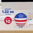 thumbnail image 5 of 10 American Flag Stress Balls Pack - Round, Stress Reliever, Hand Therapy, Lightweight - USA Flag, 5 of 5