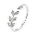 thumbnail image 1 of Xihbxyly Anillo de Moda, Diseño de Hoja de Diamante Móvil, Joyería de Aleación Única, Estilo Llamativo, Accesorio Elegante para Cualquier Ocasión, Regalo Perfecto para Mujeres, Empaque Opp Incluido., 1 of 6