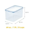 thumbnail image 3 of LocknLock Pantry Rectangular Food Storage Container, 8-Cup, 3 of 8