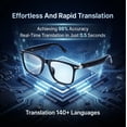 thumbnail image 2 of Gafas inteligentes de traducción MNVOEQ con IA y Bluetooth, 140+ idiomas, 2 of 9