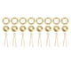 thumbnail image 1 of 8 Set 2cm Ring Pulls Antique Brass Cupboard Cabinet Drawer Rings Pulls Knob Vintage Furniture Hardware, 1 of 5