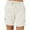 White, variant on cfhntfmh Cargo Shorts for Women Summer Loose Straight Leg Knee Length Pants Outdoor Elastic Waisted Casual Shorts
