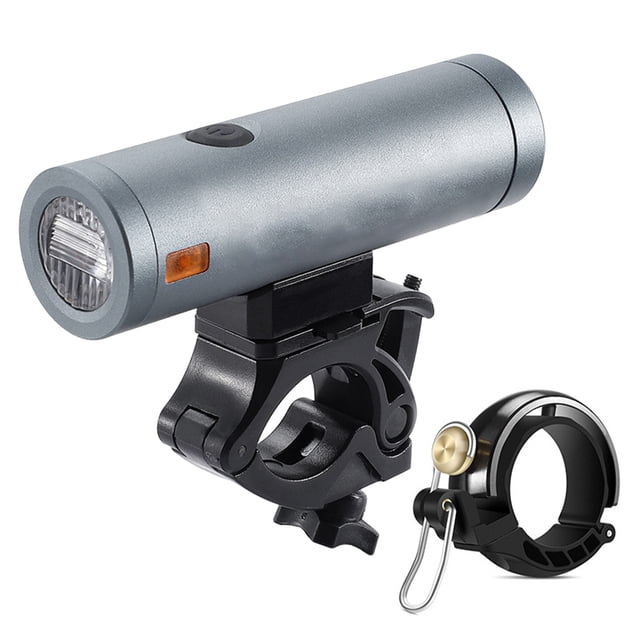 Youkk USB Rechargeable Bike Light Set Bike Headlight LED 1300 Lumens with Bell Super Bright Headlight Front Lights 6 Modes Fits All Bicycles, Mountain, Road TYPE2