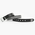 thumbnail image 3 of SWSMCLT Women's Fashion Studded Belt Metal Halloween Faux Fur Faux Leather Harem Punk Rock Grommet Belts Black X-Small-Large, 3 of 4